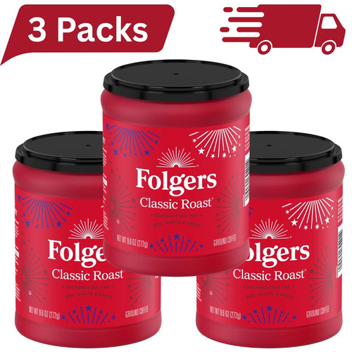 Folgers classic roast - (3, pack)