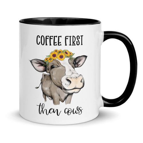 Tazza caffè prima poi - , mucche