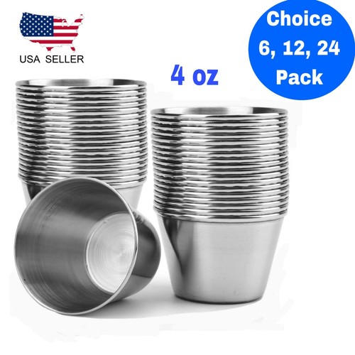 Sauce cups stainless - oz,