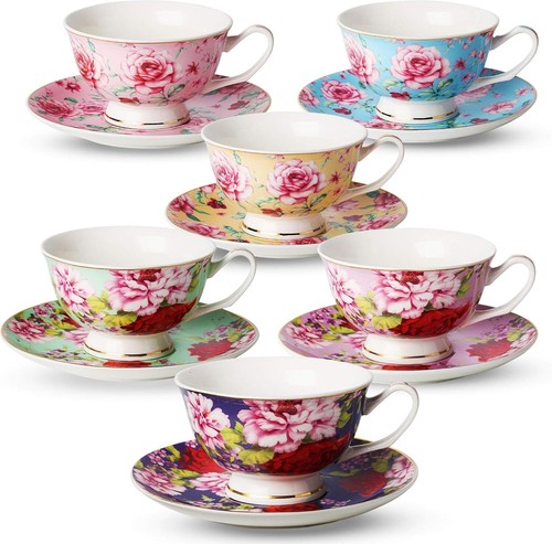 Cups and saucers set 6 - cups,