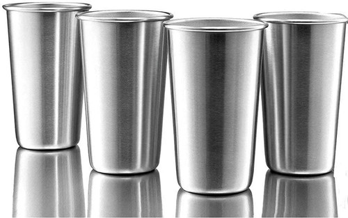 Pack stainless steel cups - 4,